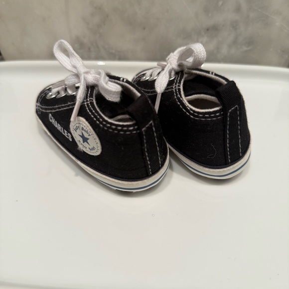 NWT- Our Baby Bakery Baby Black High-Top Custom Sneakers  “CHARLES” - Picture 6 of 8